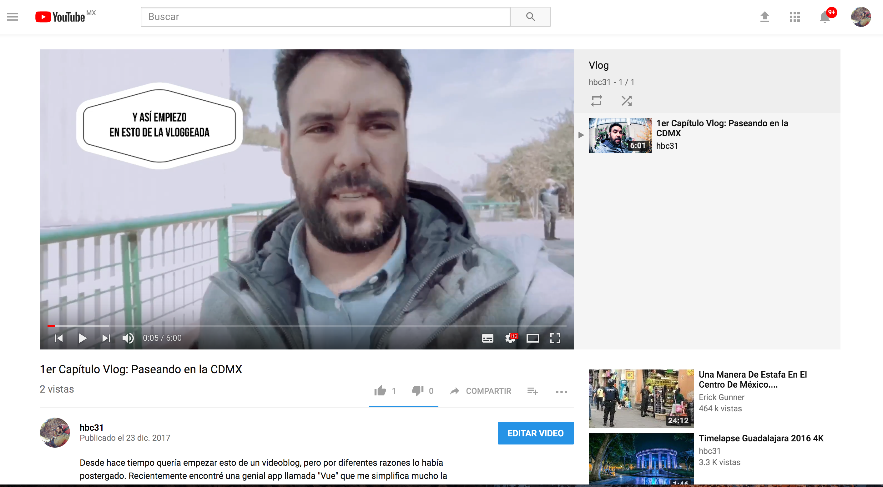 Vlog hbc31: Capí­tulo 1, Paseando por la CDMX y empezando la vloggeadera